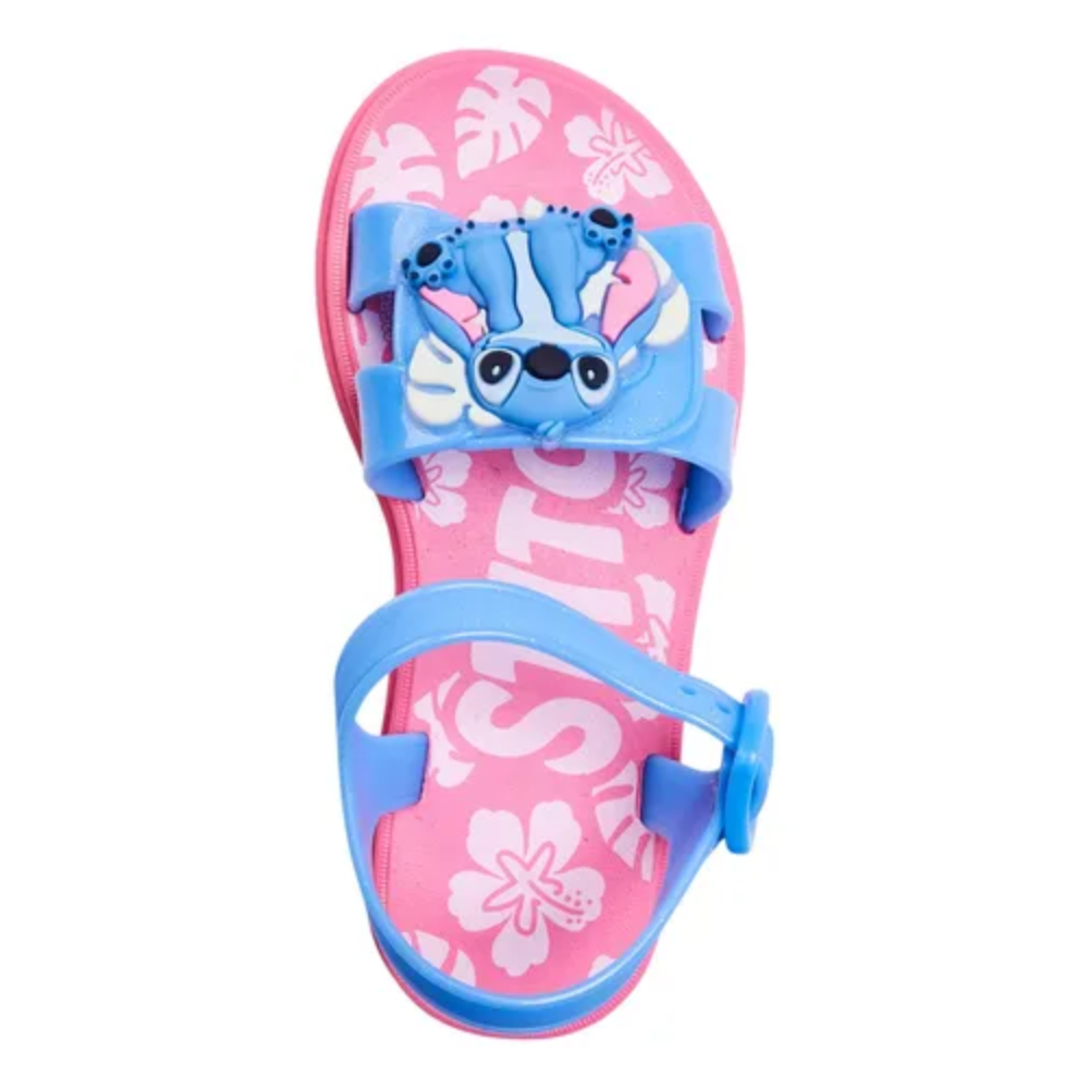 Sandalia Grendene Stitch Infantil Rosa Azul Fecho Ajustavel  Rosa/Azul 4