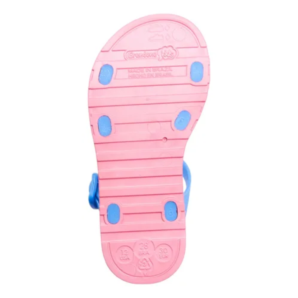 Sandalia Grendene Stitch Infantil Rosa Azul Fecho Ajustavel  Rosa/Azul 7