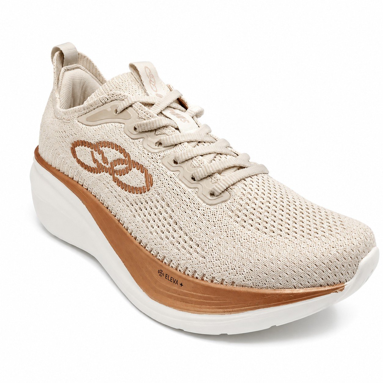 Tenis Feminino Olympikus Atalho Bege Caminhada Confortavel