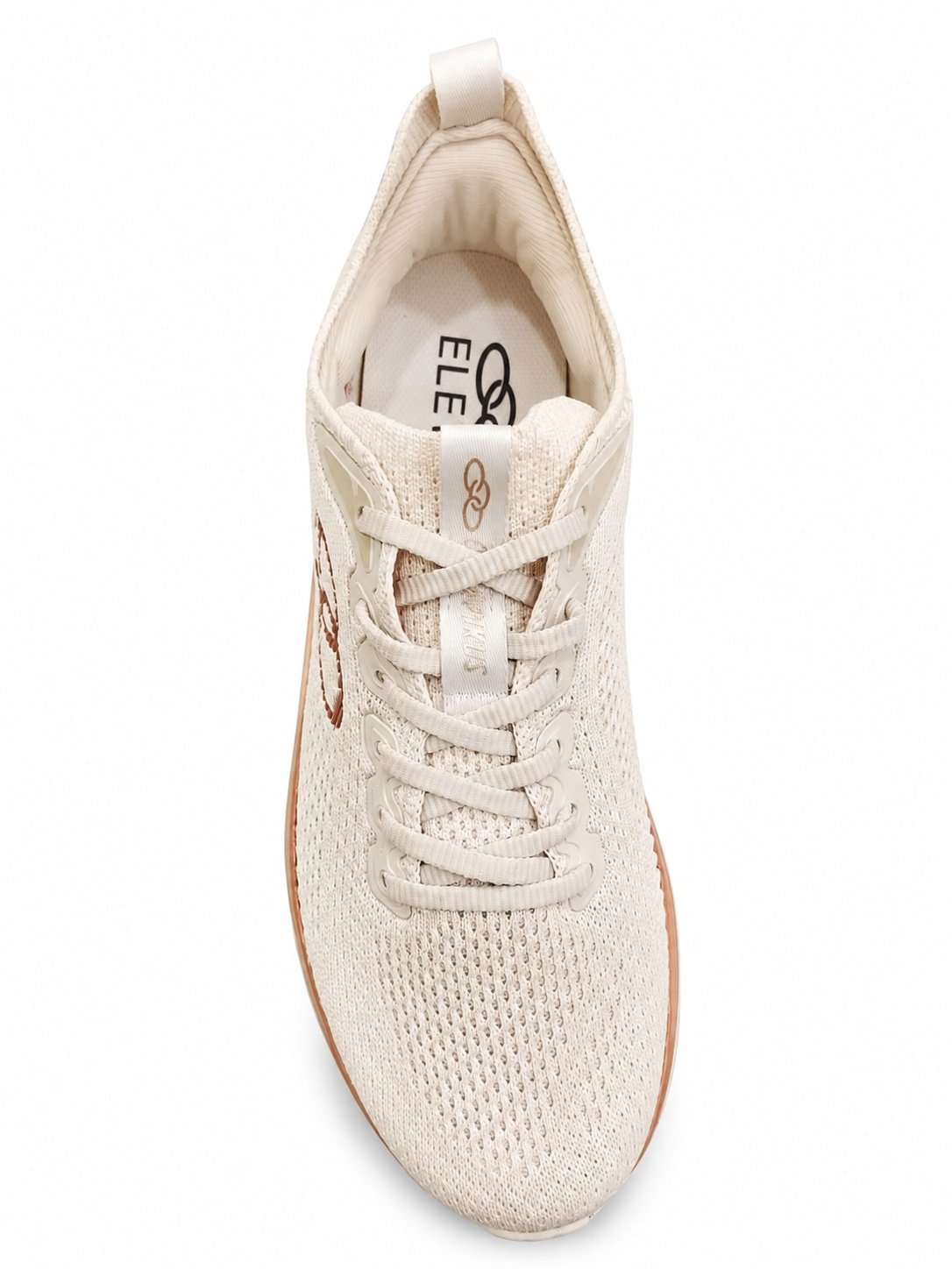 Tenis Feminino Olympikus Atalho Bege Caminhada Confortavel Bege/Marrom 5