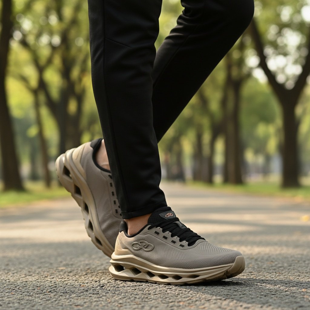 Tenis Masculino Olympikus Elevado Marrom Leve Confortavel Marrom/Preto 2