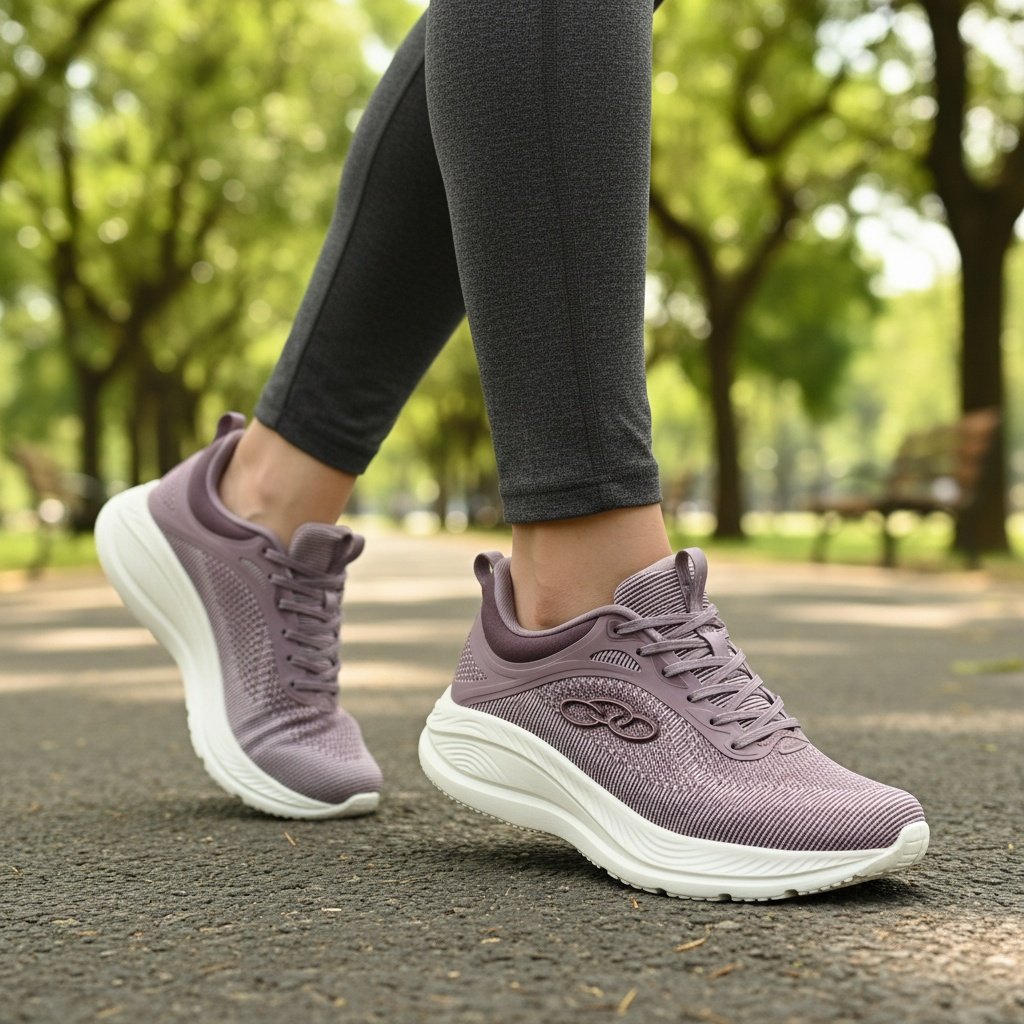 Tenis Feminino Olympikus Vibe Lilas Academia Confortavel Roxo 2