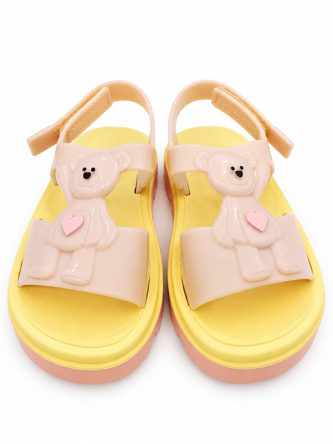 Sandalia Zaxy Infantil Ursinho Nude Claro Glitter Meninas Bege 4