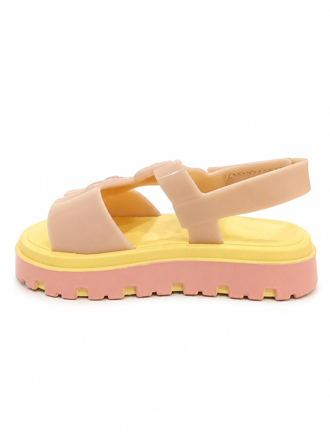 Sandalia Zaxy Infantil Ursinho Nude Claro Glitter Meninas Bege 5