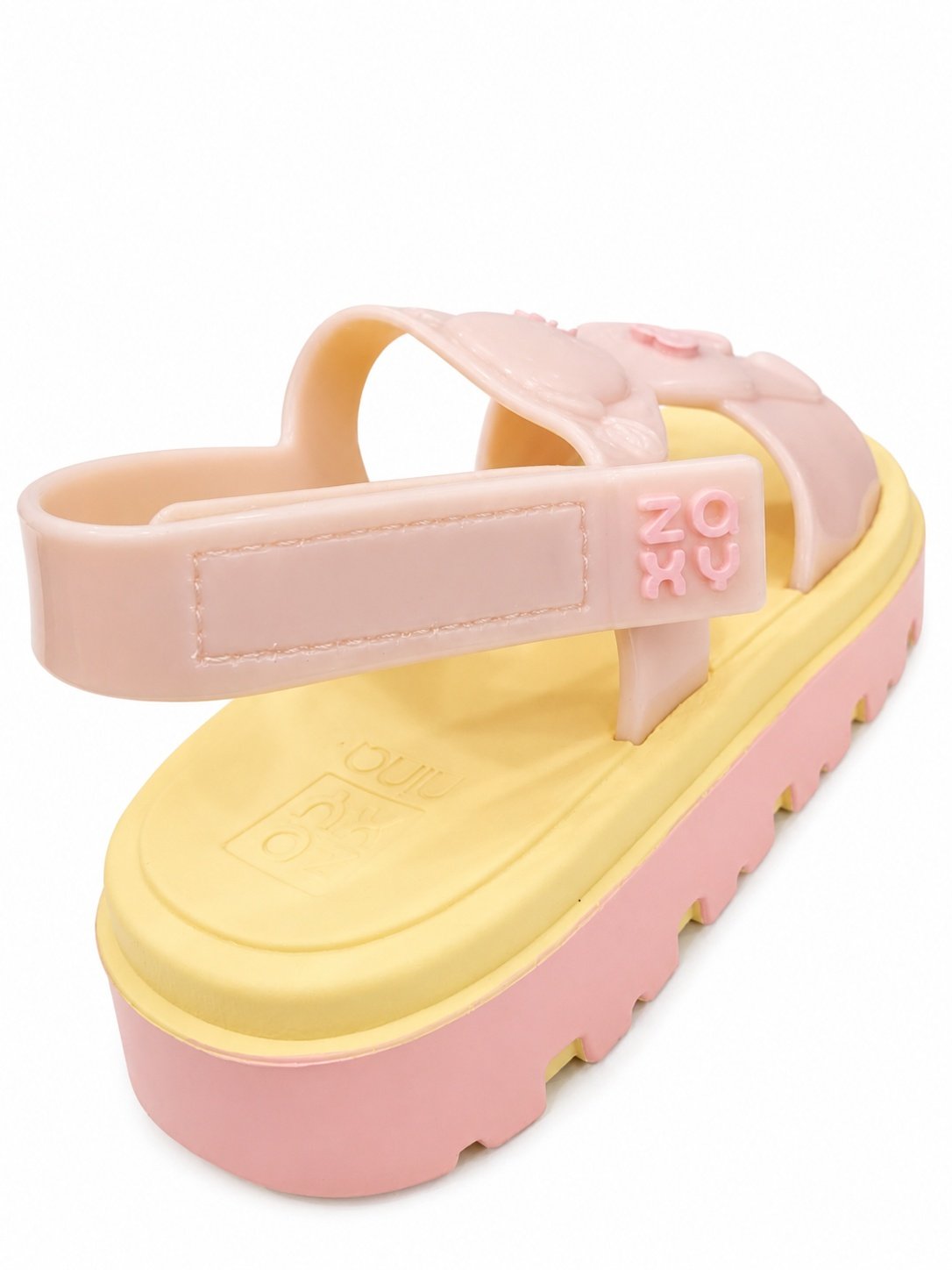 Sandalia Zaxy Infantil Ursinho Nude Claro Glitter Meninas Bege 6
