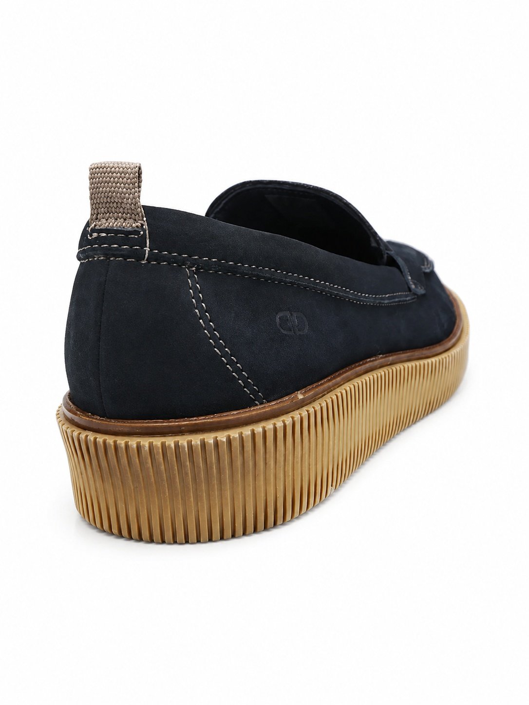 Sapato Democrata Marino Masculino Azul Marinho Couro Casual Azul 6