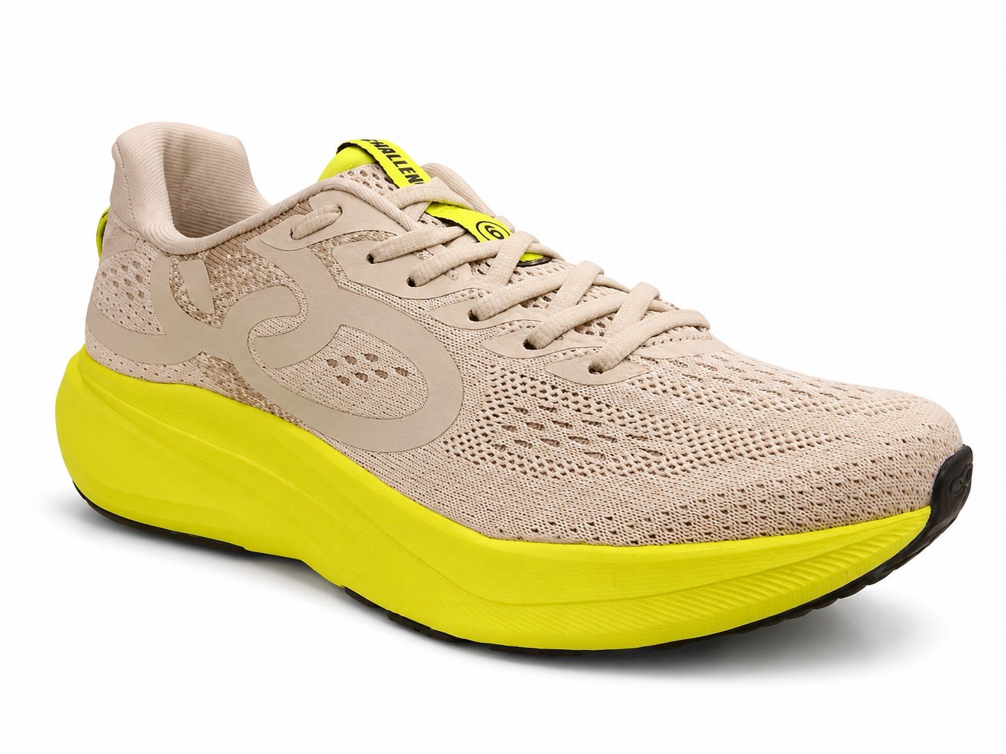 Tenis Olympikus Challenger 6 Masculino Corrida Bege Limao