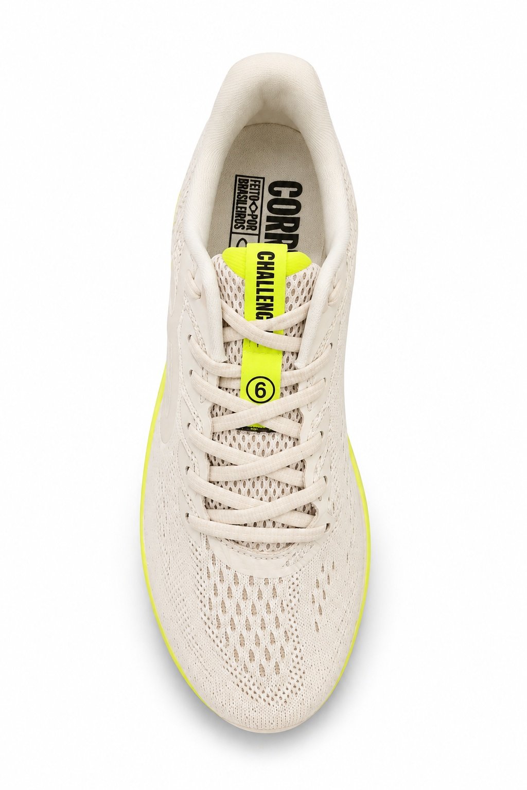 Tenis Olympikus Challenger 6 Masculino Corrida Bege Limao Bege/Amarelo 5