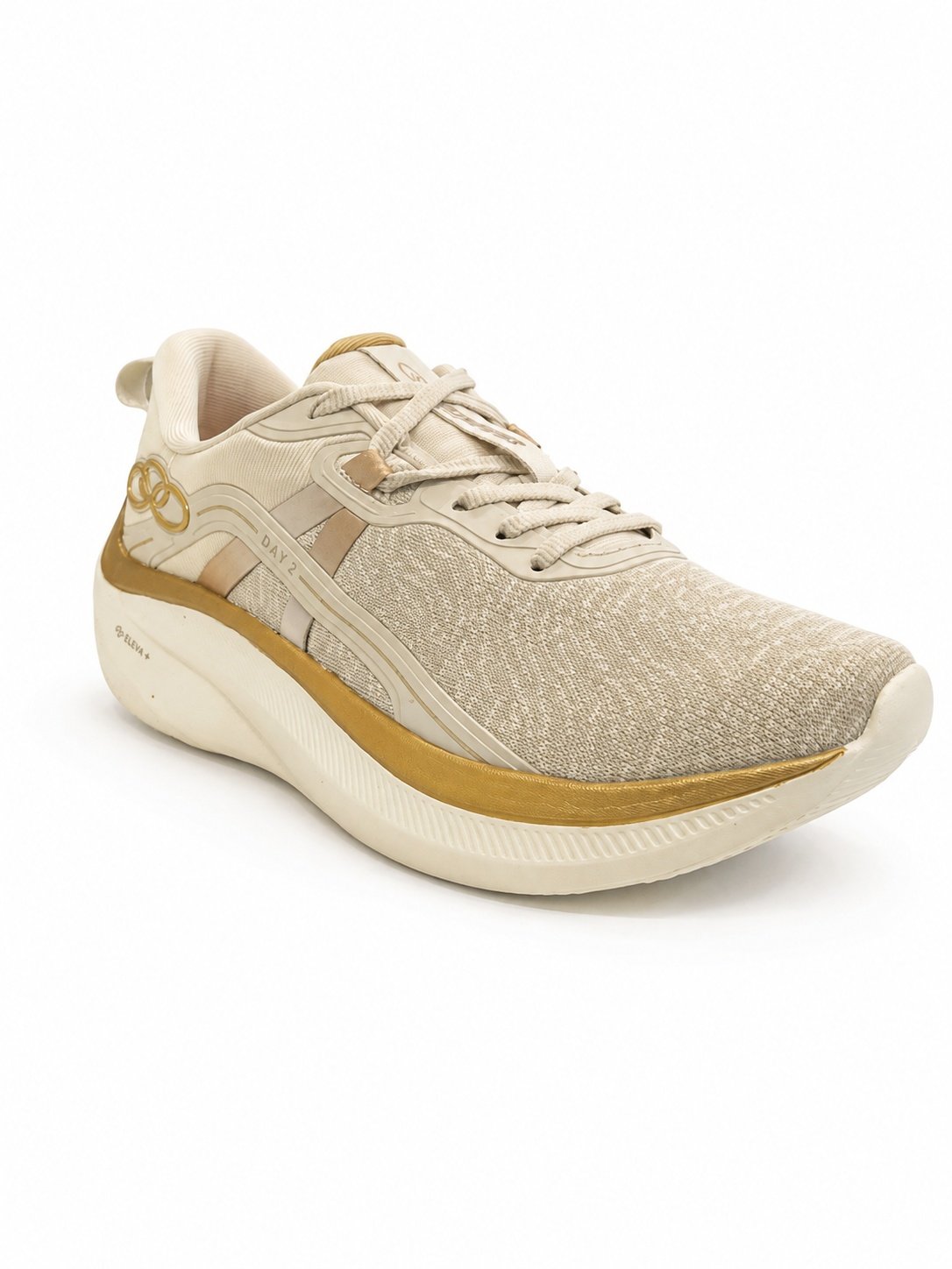Tenis Olympikus Day 2 Feminino Bege Dourado Confortavel