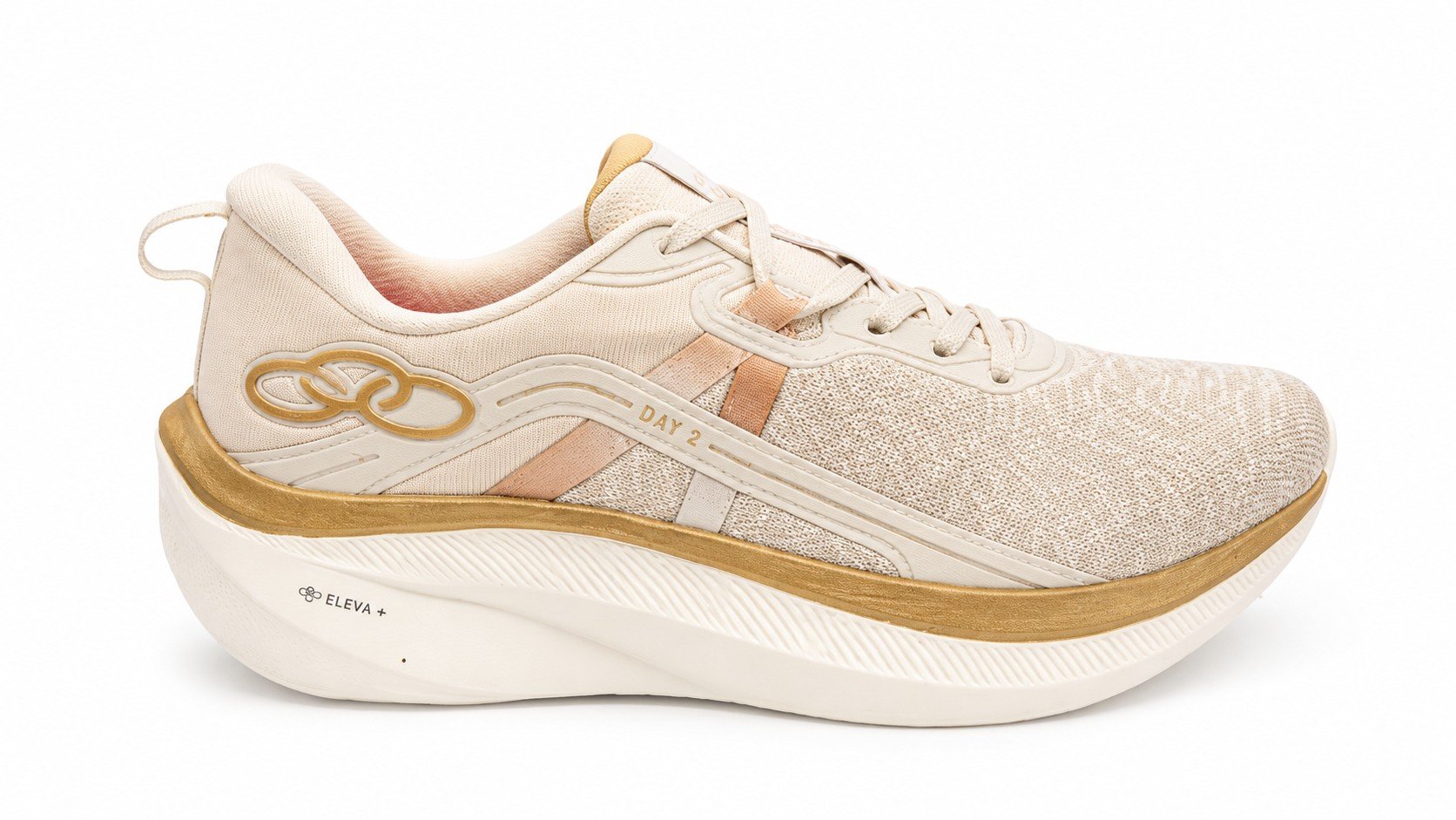Tenis Olympikus Day 2 Feminino Bege Dourado Confortavel Bege/Marrom 5
