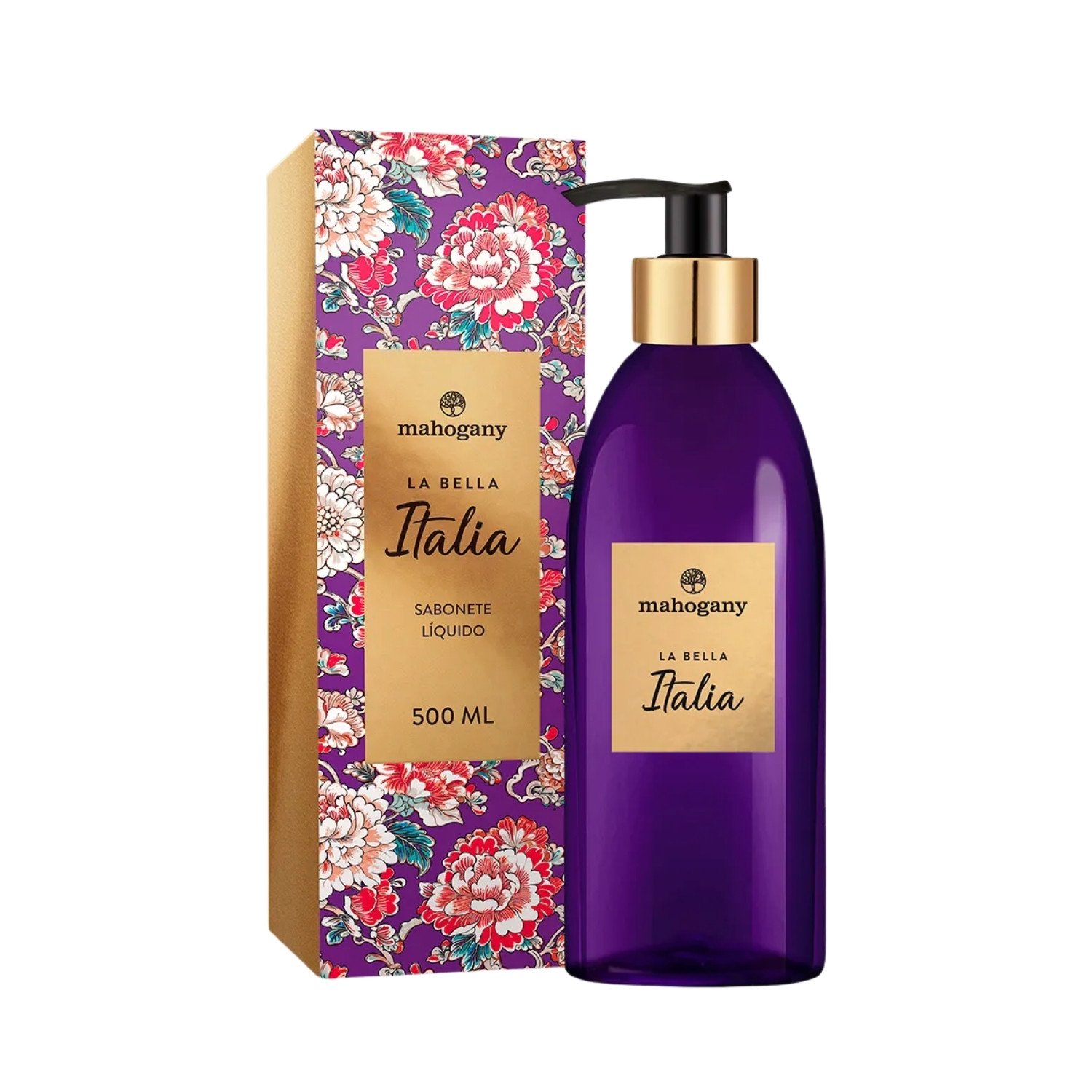 Sabonete Mahogany Liquido Feminino La Bella Italia 500Ml