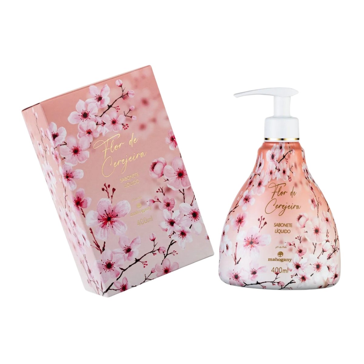 Mahogany Sabonete Liquido Flor De Cerejeira Feminino 400Ml 400ml 1