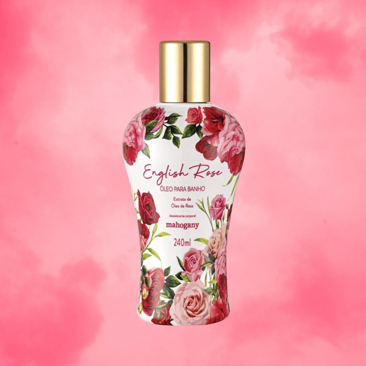 Mahogany Oleo Banho English Rose Feminino 240Ml  240ml 2