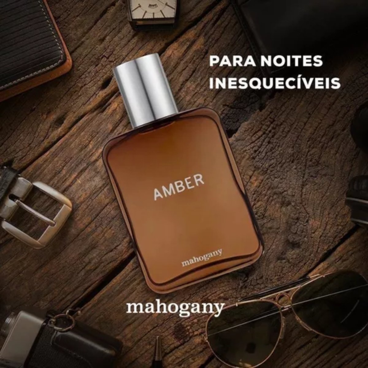 Mahogany Desod Corporal Amber Masculino 100Ml 100ml 3