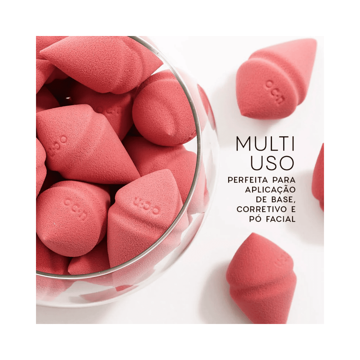 Oceane Special Diamond Blend Esponja De Maquiagem Rosa Rosa 4