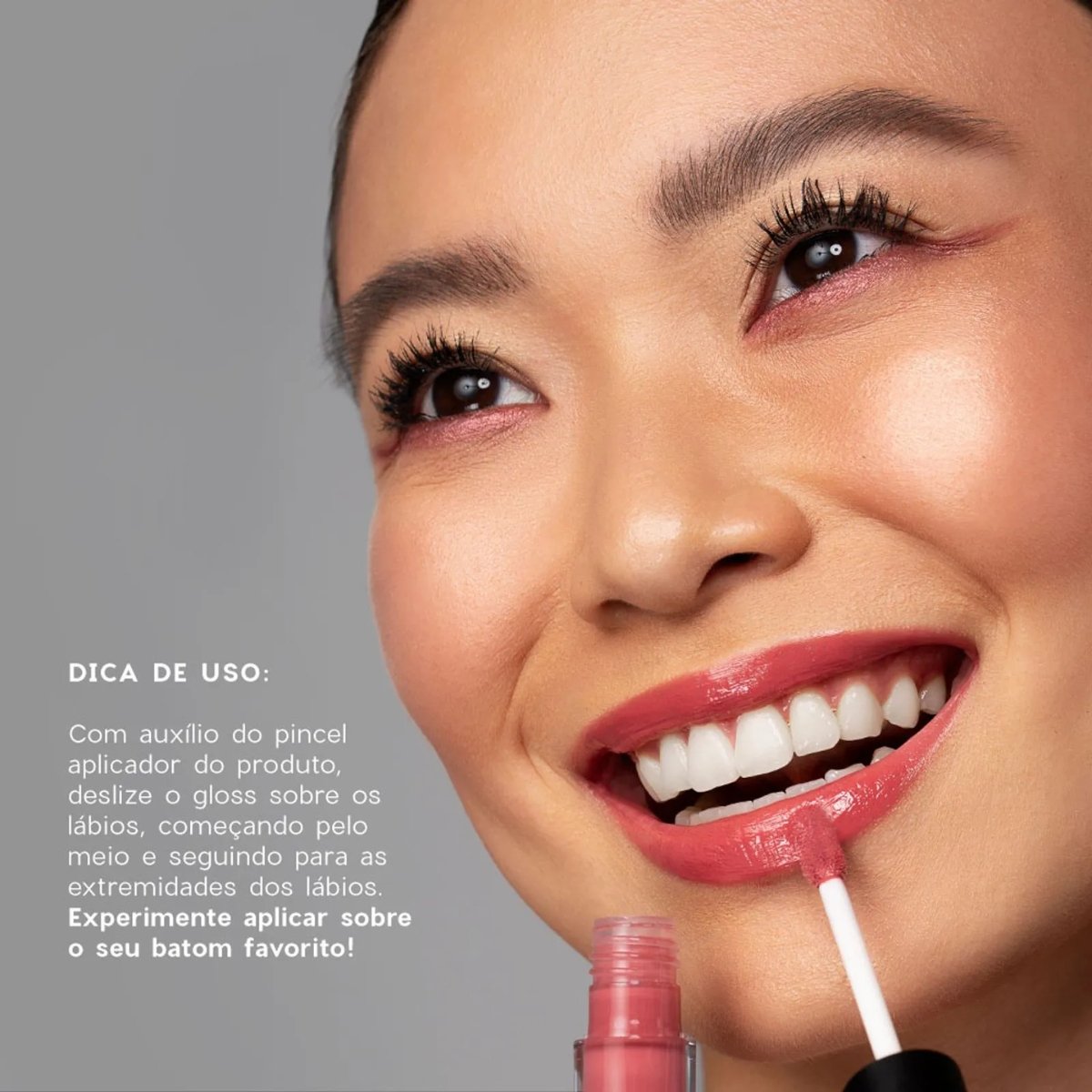 Oceane Mini Brilho Labial Rosa - Glossy Me Rose Edition 1G Rosa 5