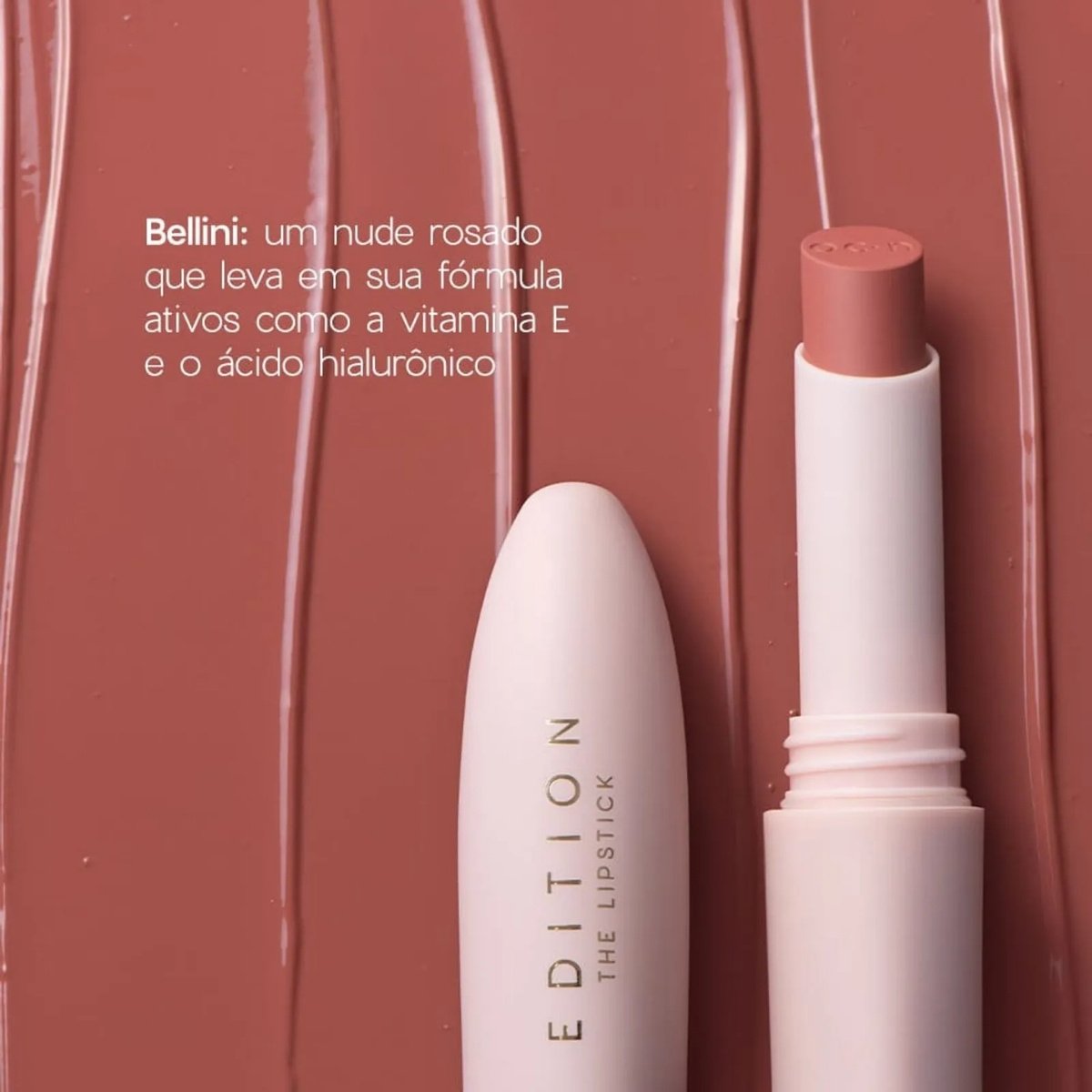 Oceane Edition Batom Nude Cremoso - The Lipstick Bellini 3,2G Nude 2