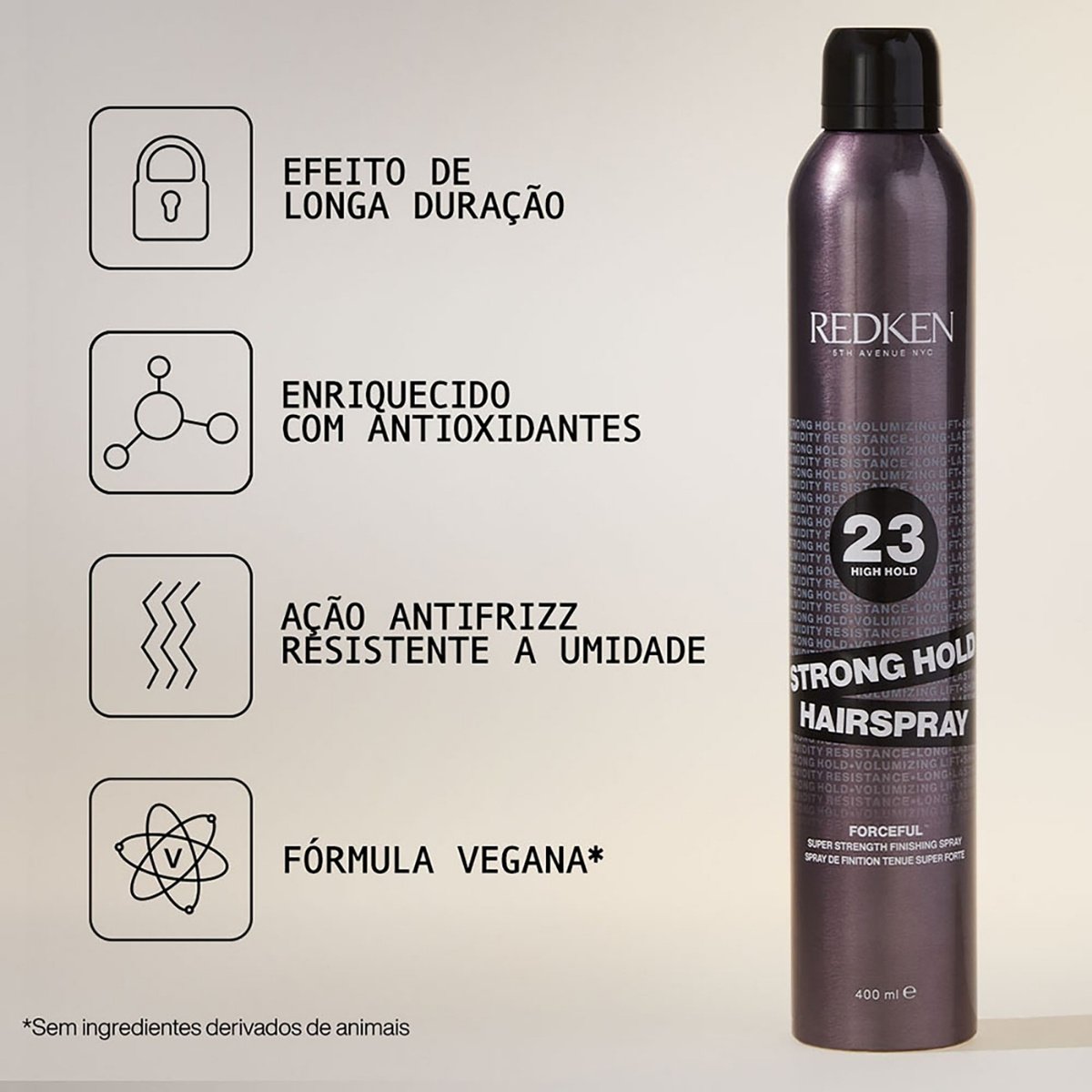 Redken 23 Strong Hold Hairspray - Spray Fixador 400Ml 400ml 2