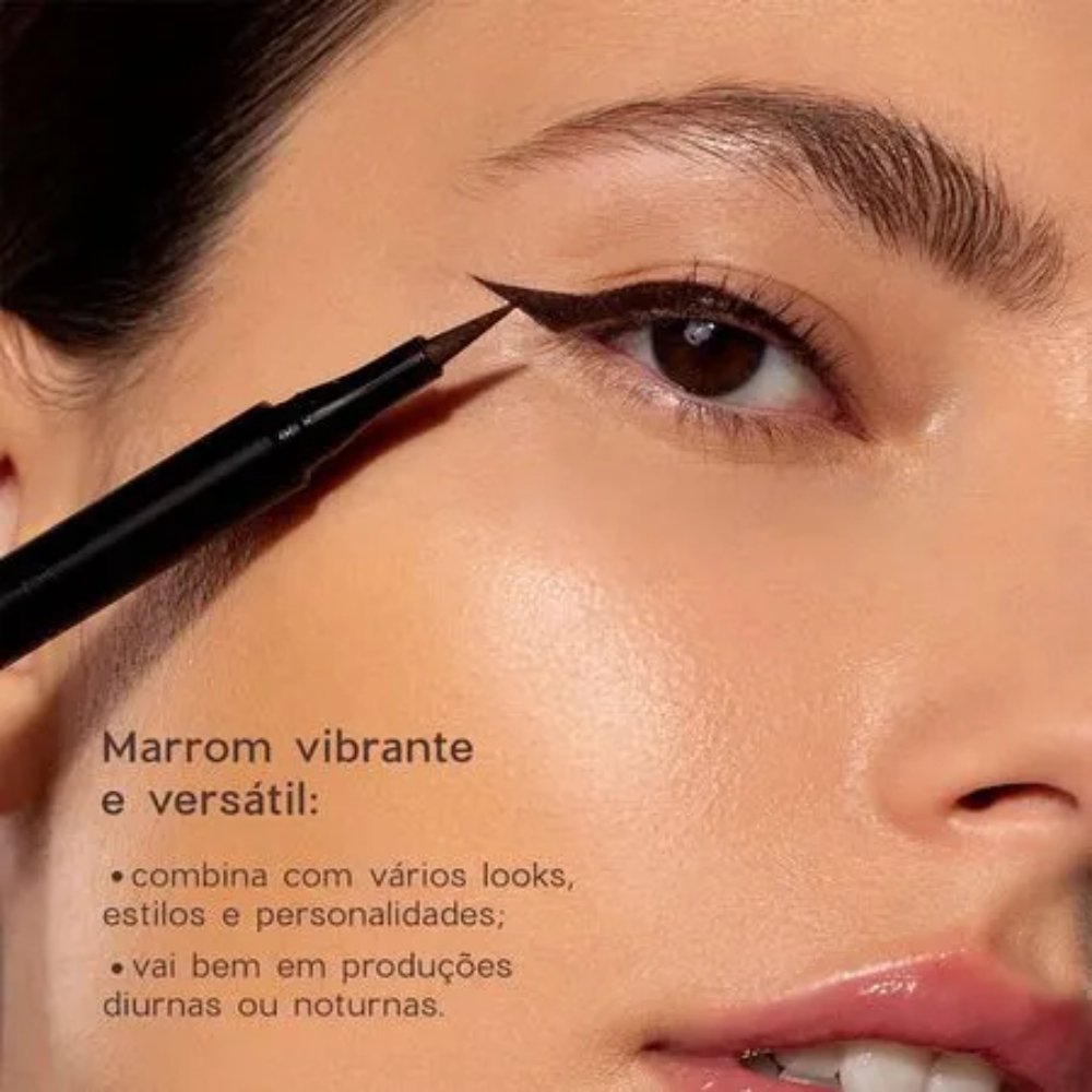 Oceane Caneta Delineadora Marrom 1,2Ml Marrom 4