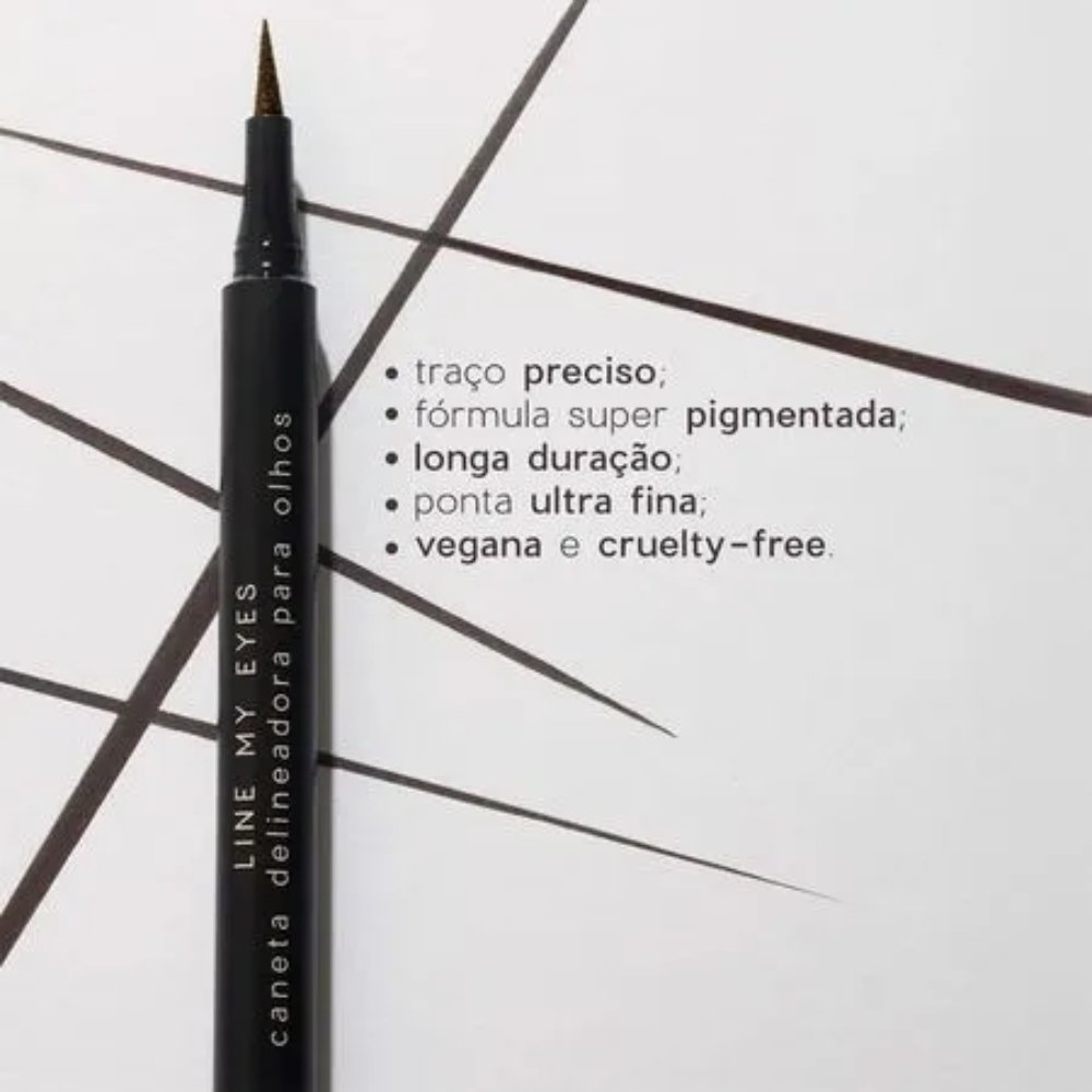 Oceane Caneta Delineadora Marrom 1,2Ml Marrom 5