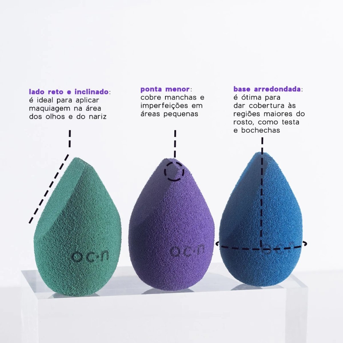 Oceane Esponja De Maquiagem - Sister Blend Roxa Roxo 5