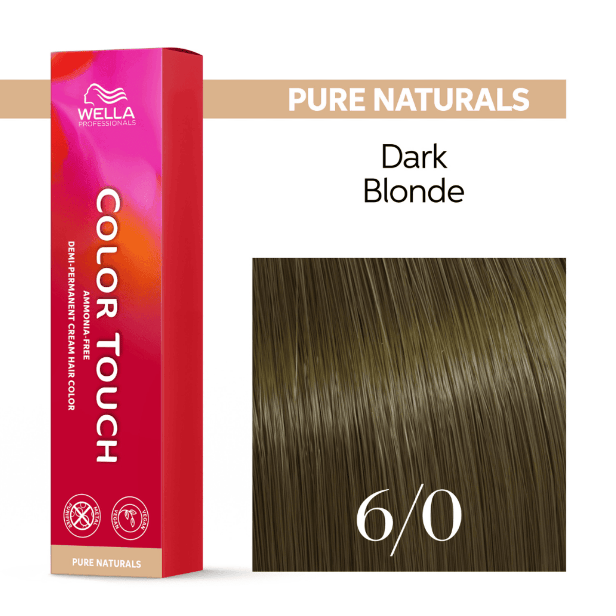 Wella Professionals Color Touch 6/0 Louro Escuro - Tonalizante 60G 6/0 Louro Escuro 3