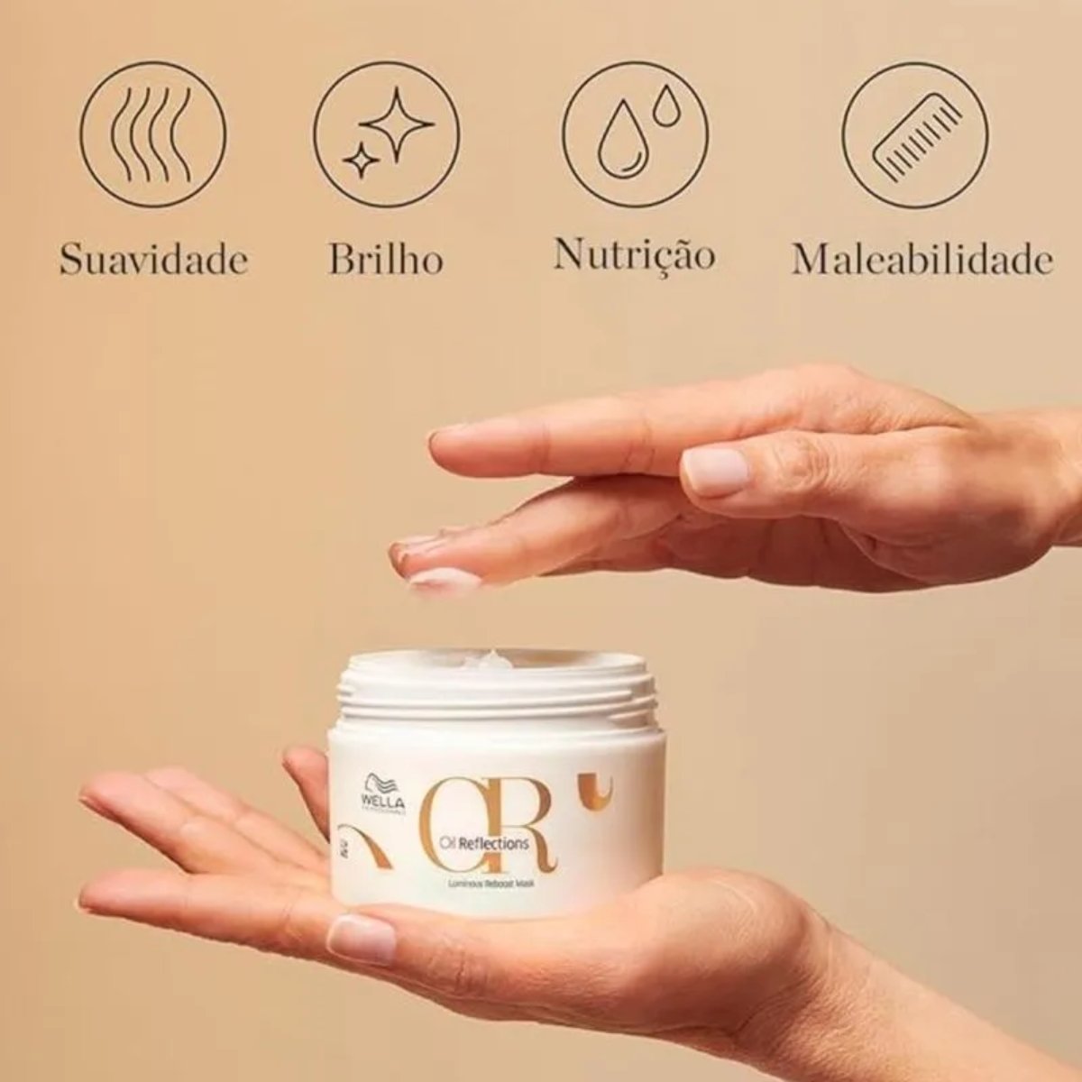 Wella Oil Reflections Mascara Capilar 150ML - Luminous Reboost  150ml 2