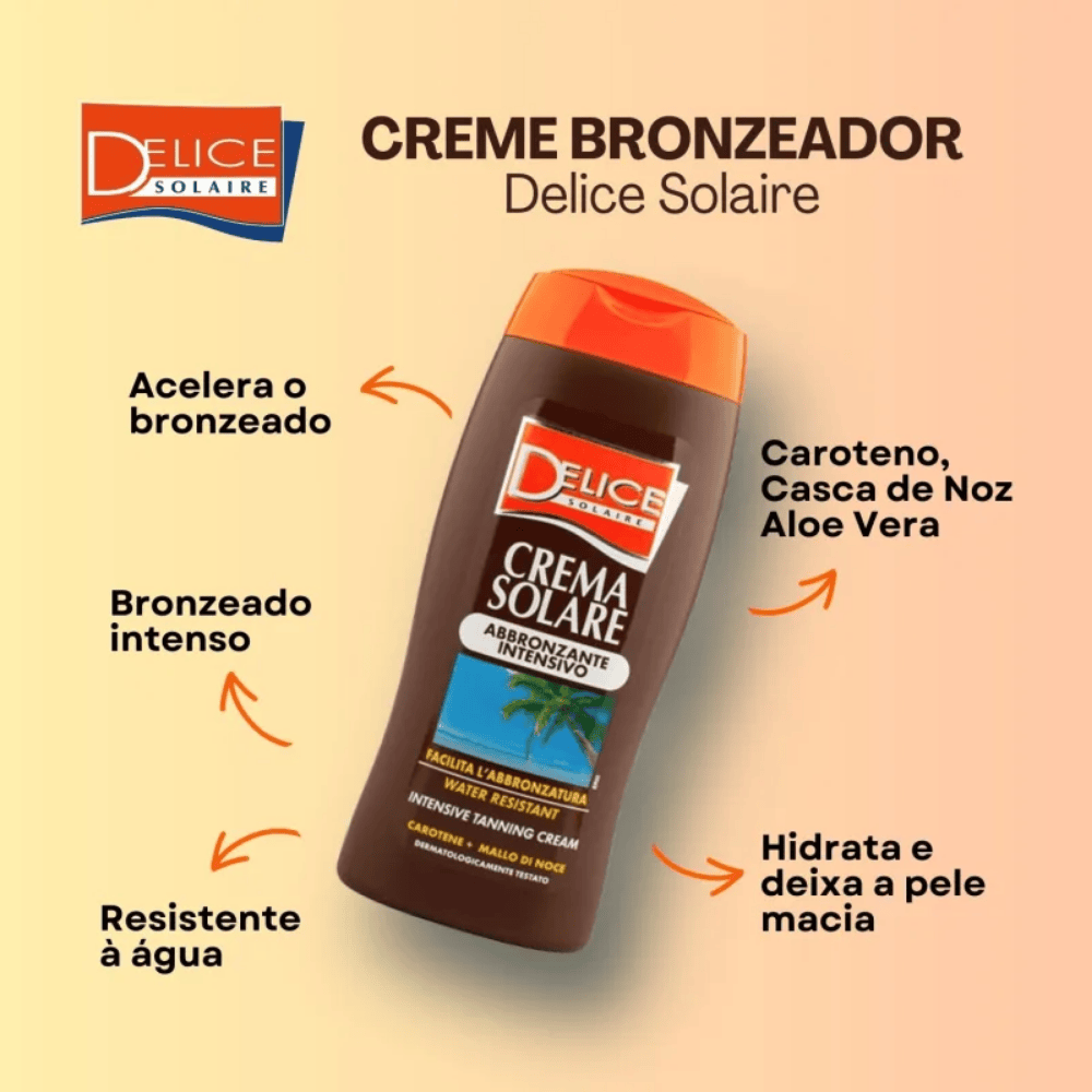 Delice Solaire Crema Solare - Creme Bronzeador 250ml 250ml 2