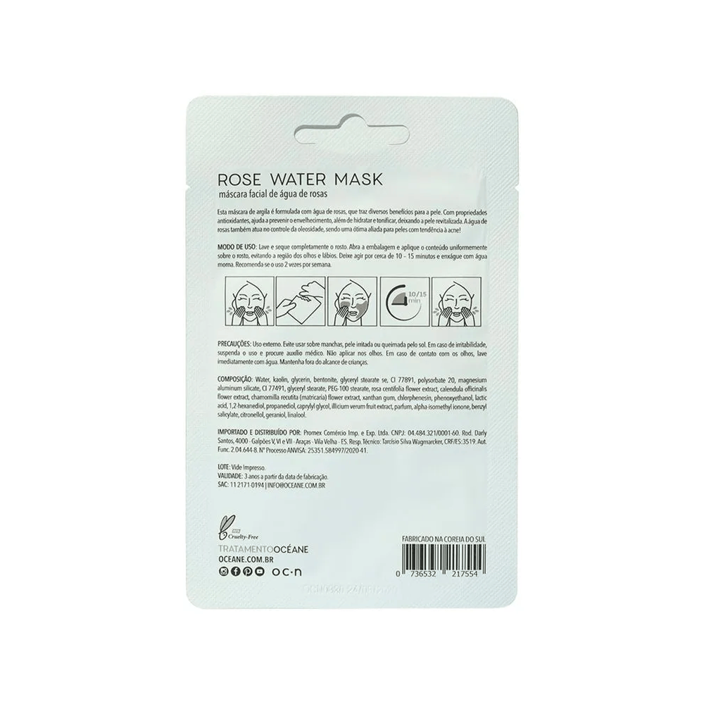 Oceane Mascara Facial - Agua de Rosas 8g 8g 2