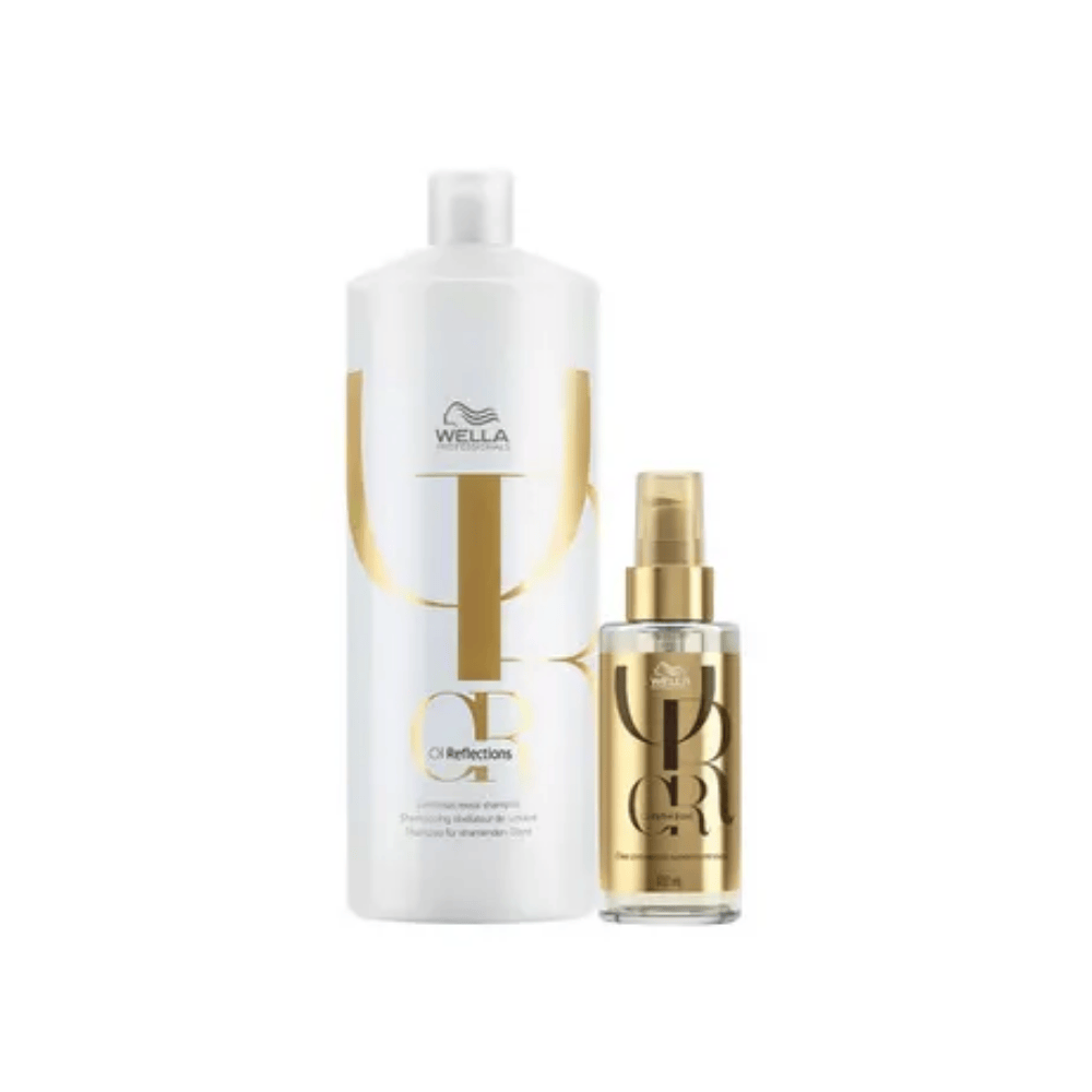 Kit Wella Oil Reflections Shampoo 1L e Oleo Capilar 100ml