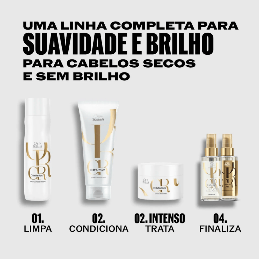 Kit Wella Oil Reflections Shampoo 1L e Condicionador 200ml ÚNICO 5