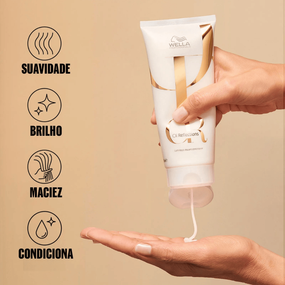 Kit Wella Oil Reflections Shampoo 1L e Condicionador 200ml ÚNICO 6