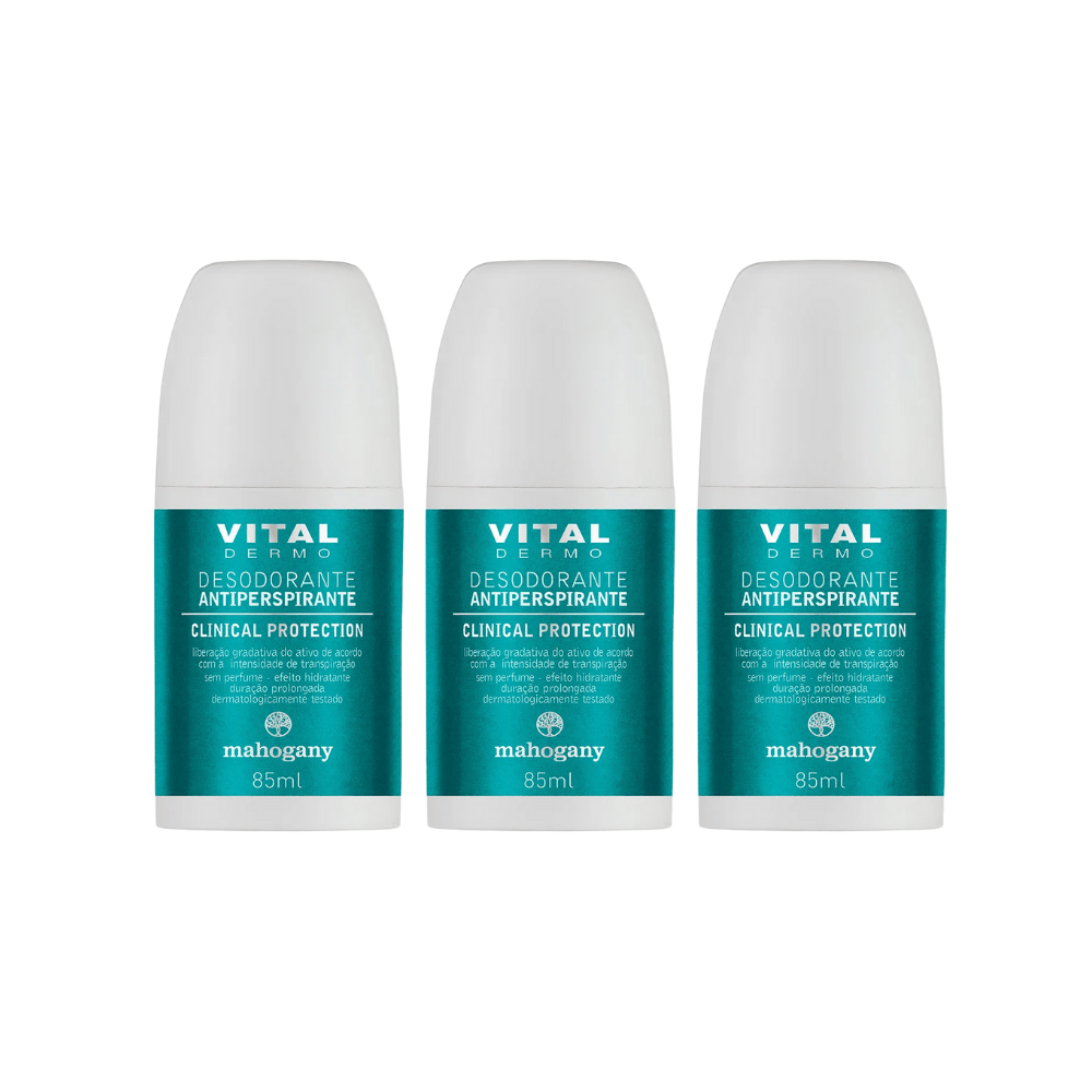 Kit Mahogany 3un Desodorante Antiperspirante Clinical Protection ÚNICO 1