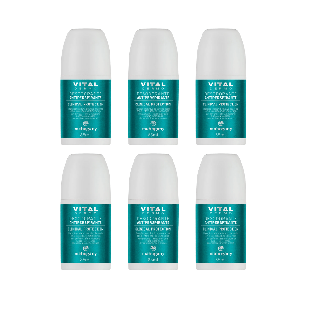 Kit Mahogany 6un Desodorante Antiperspirante Clinical Protection