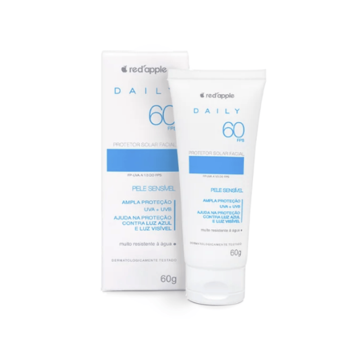 Red Apple Protetor Facial Daily FPS 60 Pele Sensivel 60g