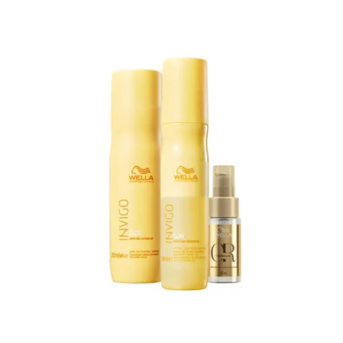 Kit Wella Invigo Sun Shampoo Leave-in Oleo (3 produtos)