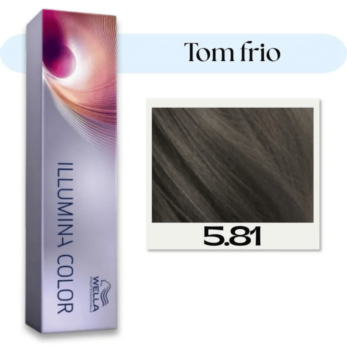 Wella Professionals Illumina Color 5.81 Castanho Claro Perola Acinzentado 60ml 5.81 Castanho Claro 2