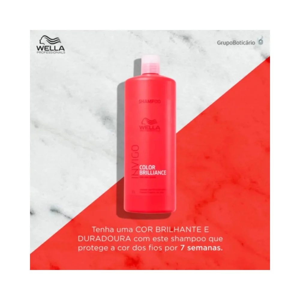Wella Kit Color Brilliance Shampoo e Condicionador 1 Litro = Mascara de 500ml ÚNICO 2