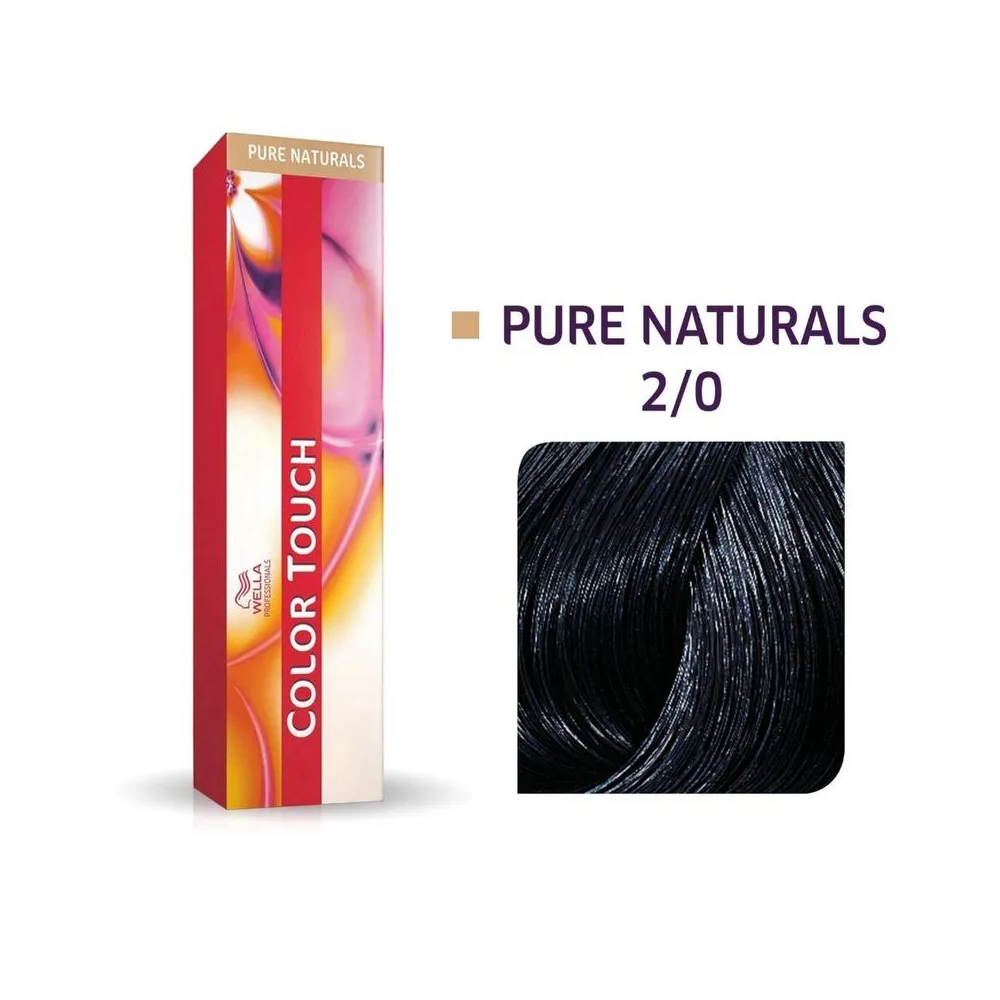 Wella Color Touch Pure Naturals 2/0 Preto - 60 G Pure Naturals 2/0 Preto 2