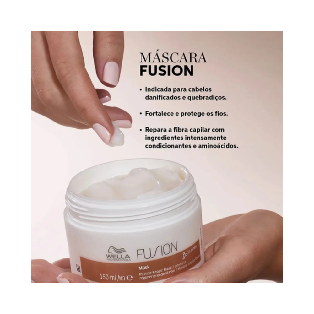 Wella Fusion Shampoo 250ml Condicionador 200ml e Mascara 150ml 150ml 2