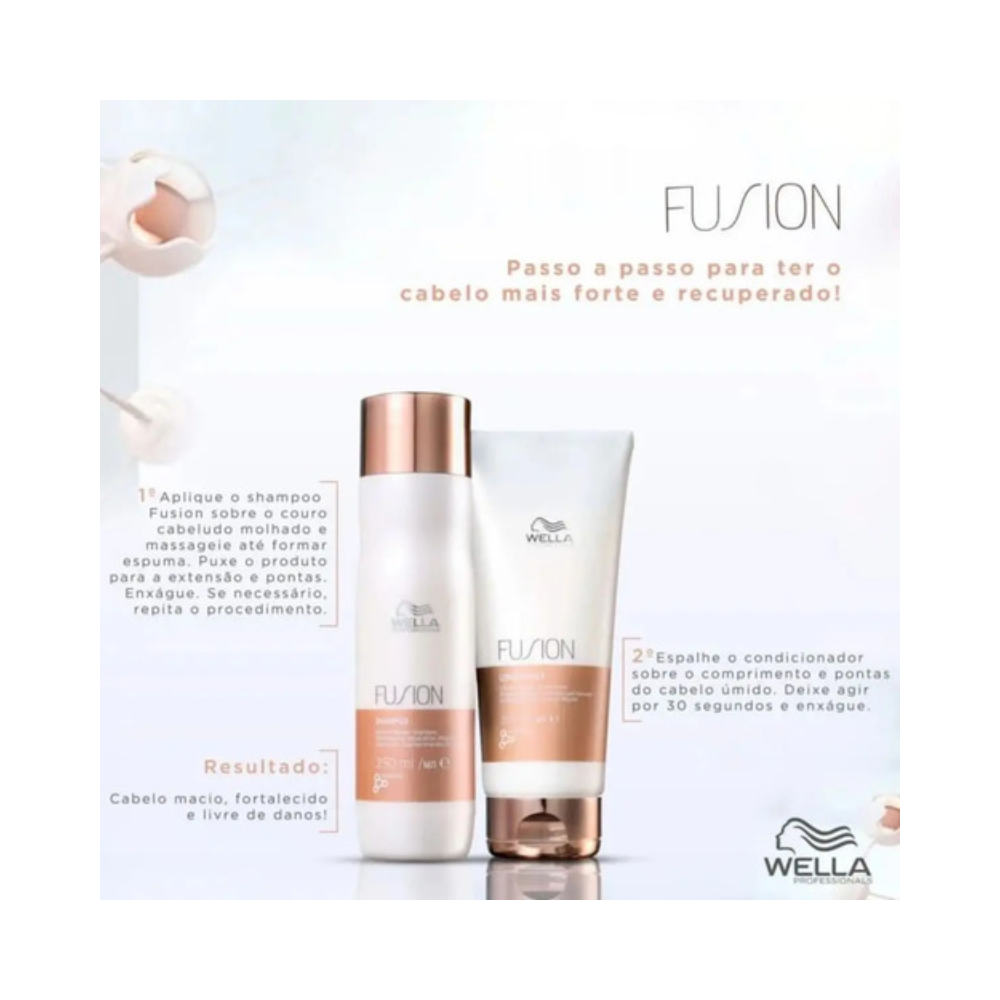 Wella Fusion Shampoo 250ml Condicionador 200ml e Mascara 150ml 150ml 4