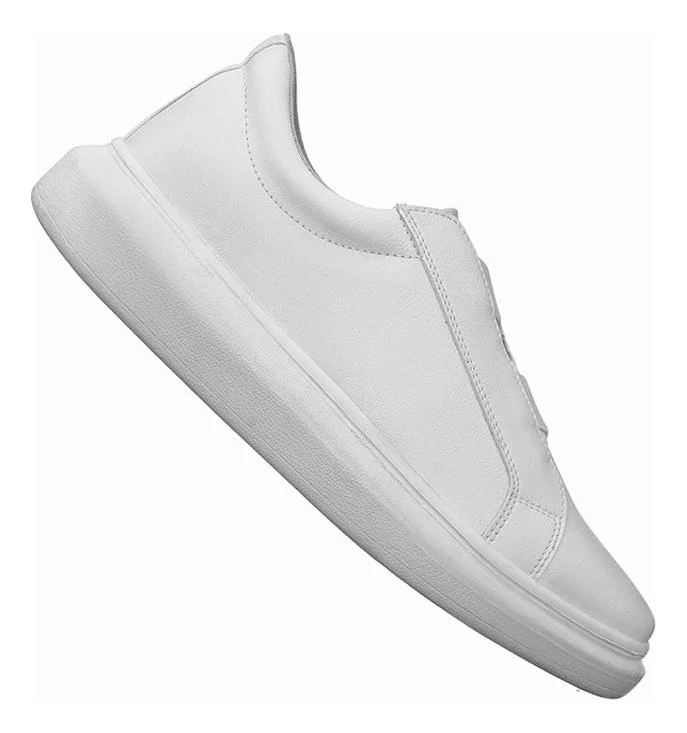 Tenis Masculino Slip Casual Elastico Conforto Branco 2