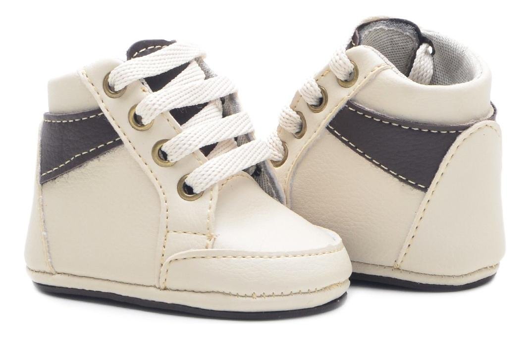 Tenis Infantil Cano Alto Bebe Cadarco Casual Conforto Off White 4