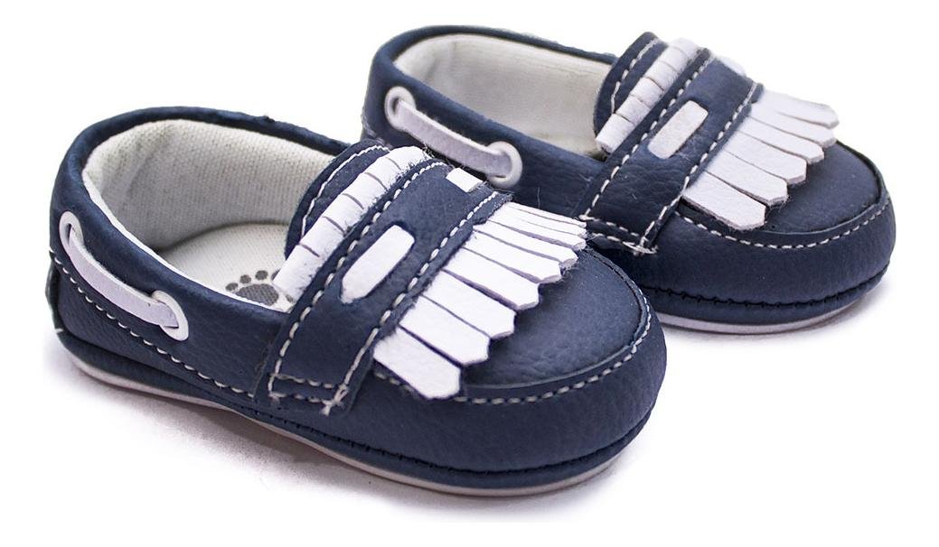 Sapato Mocassim Menino Franjas Casual Conforto