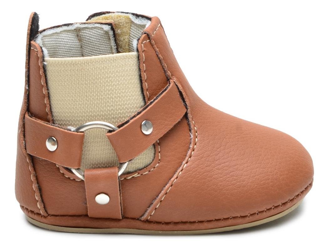 Botinha Infantil Bebe Detalhe de Fivela Conforto Casual