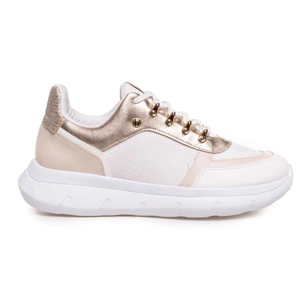 Cor Branco/Bege/Dourado