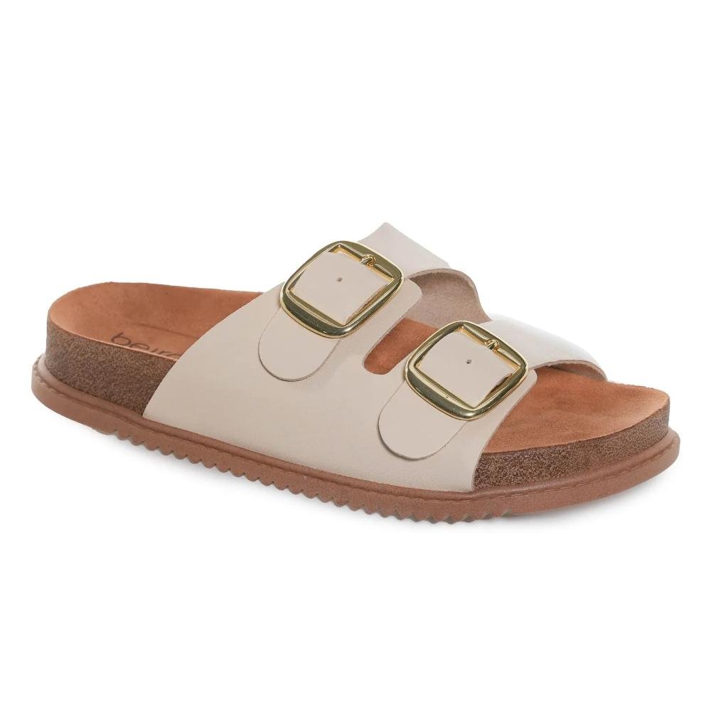 Papete Beira Rio Napa Turim Feminina Creme 2