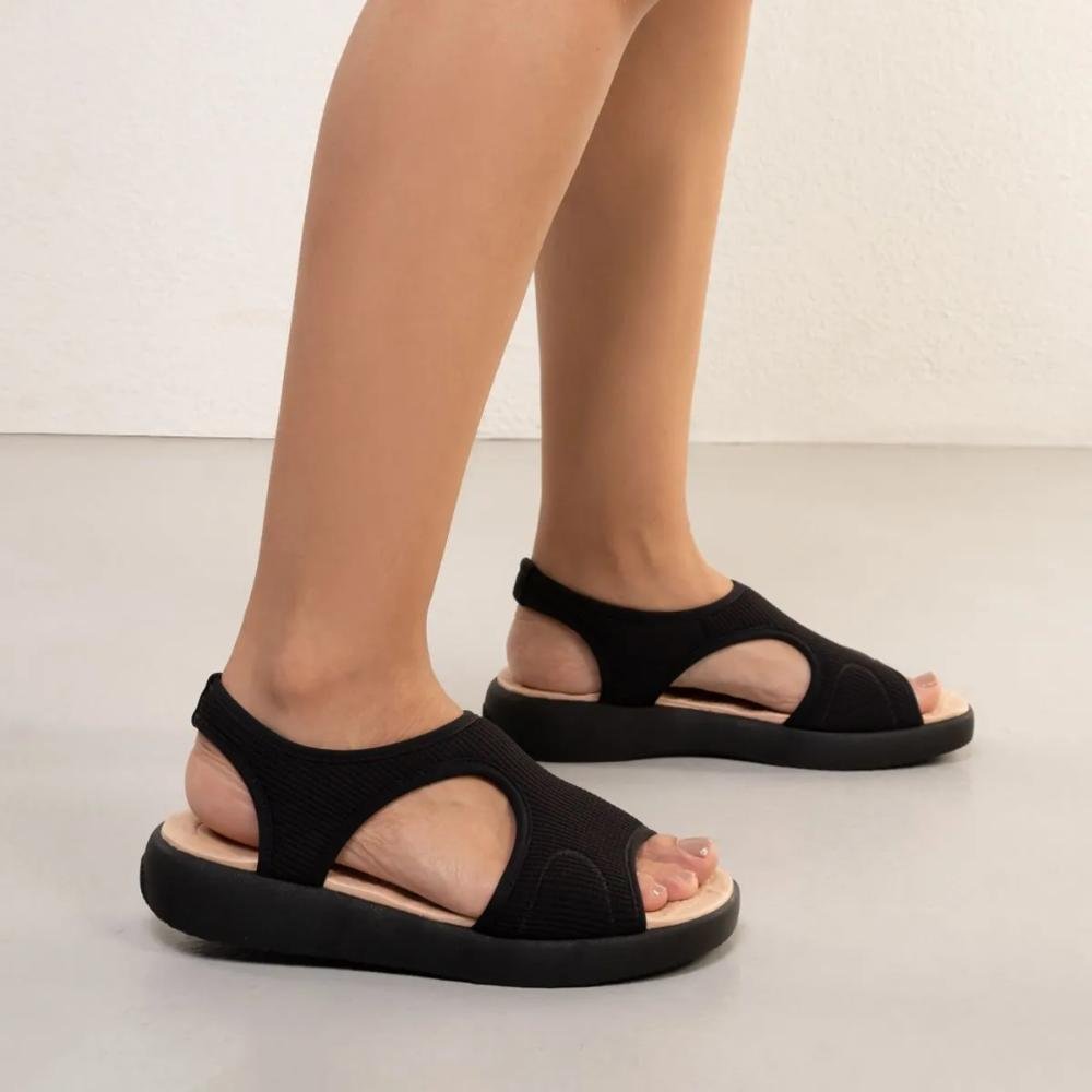Sandália Comfortflex Ortopédica Feminina Preto 7