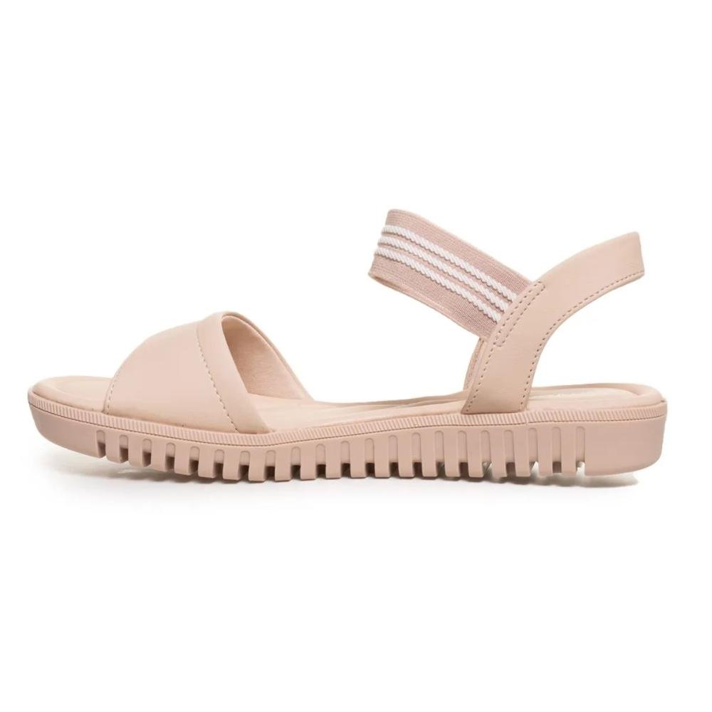Sandália Comfortflex Elástico Feminina Nude 2