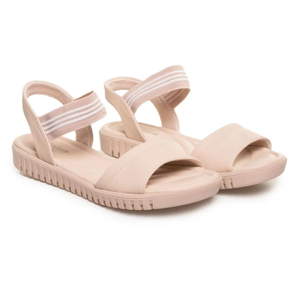 Sandália Comfortflex Elástico Feminina Nude 3
